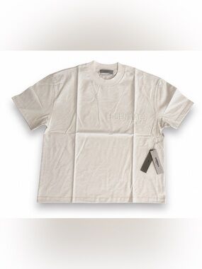Essentials Embossed Logo Crewneck Tee Off-White authentic genuine M oversized